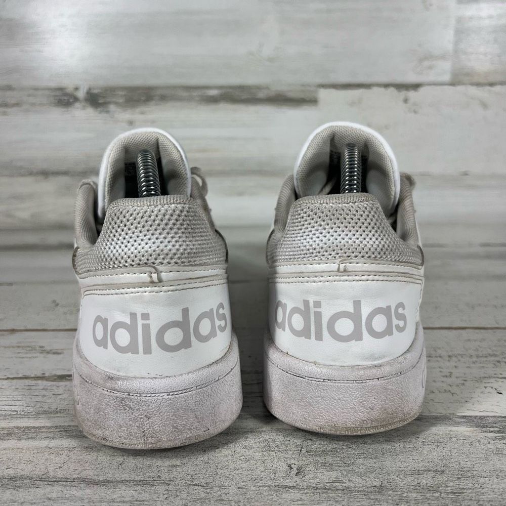 Adidas Womens Hoops 2.0 Cloud White Casual Shoes Lace‎ Up Size 8.5 - Picture 3 of 9